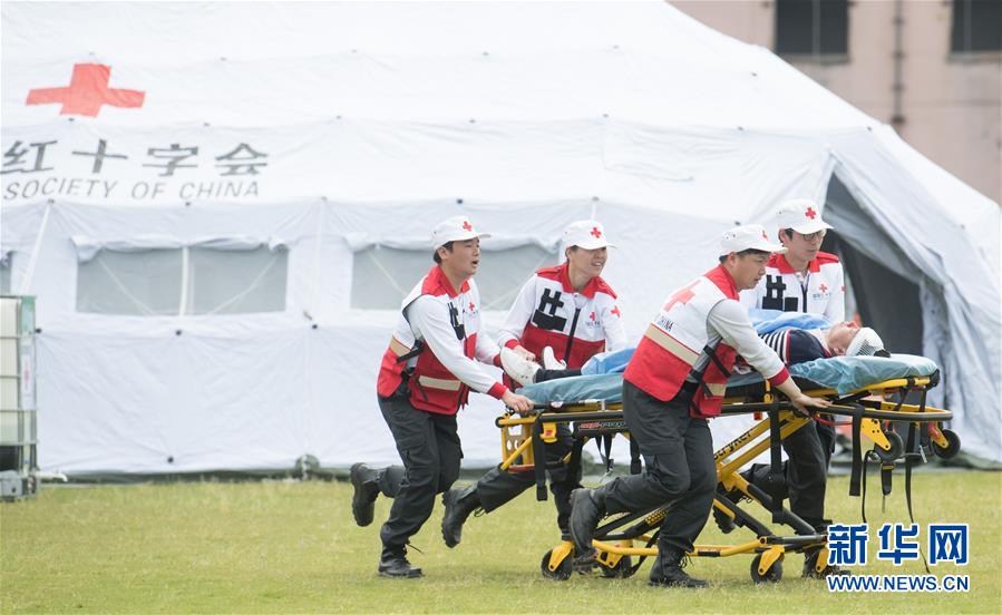 “同心协力-2019”中国红十字会应急救援综合演练在浙江举行